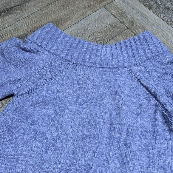 Anthropologie Purple Rhyme Knit Sweater Mini Dress - Picture 5 of 8